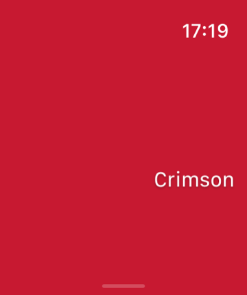 Apple Watch の発光画面